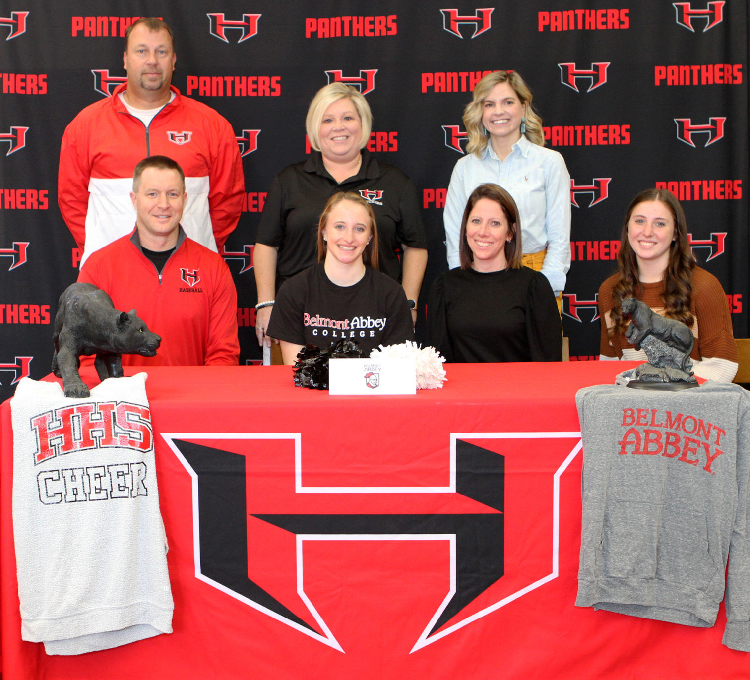 Crisp signs with Belmont Abbey College